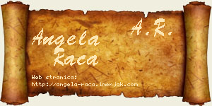 Angela Raca vizit kartica